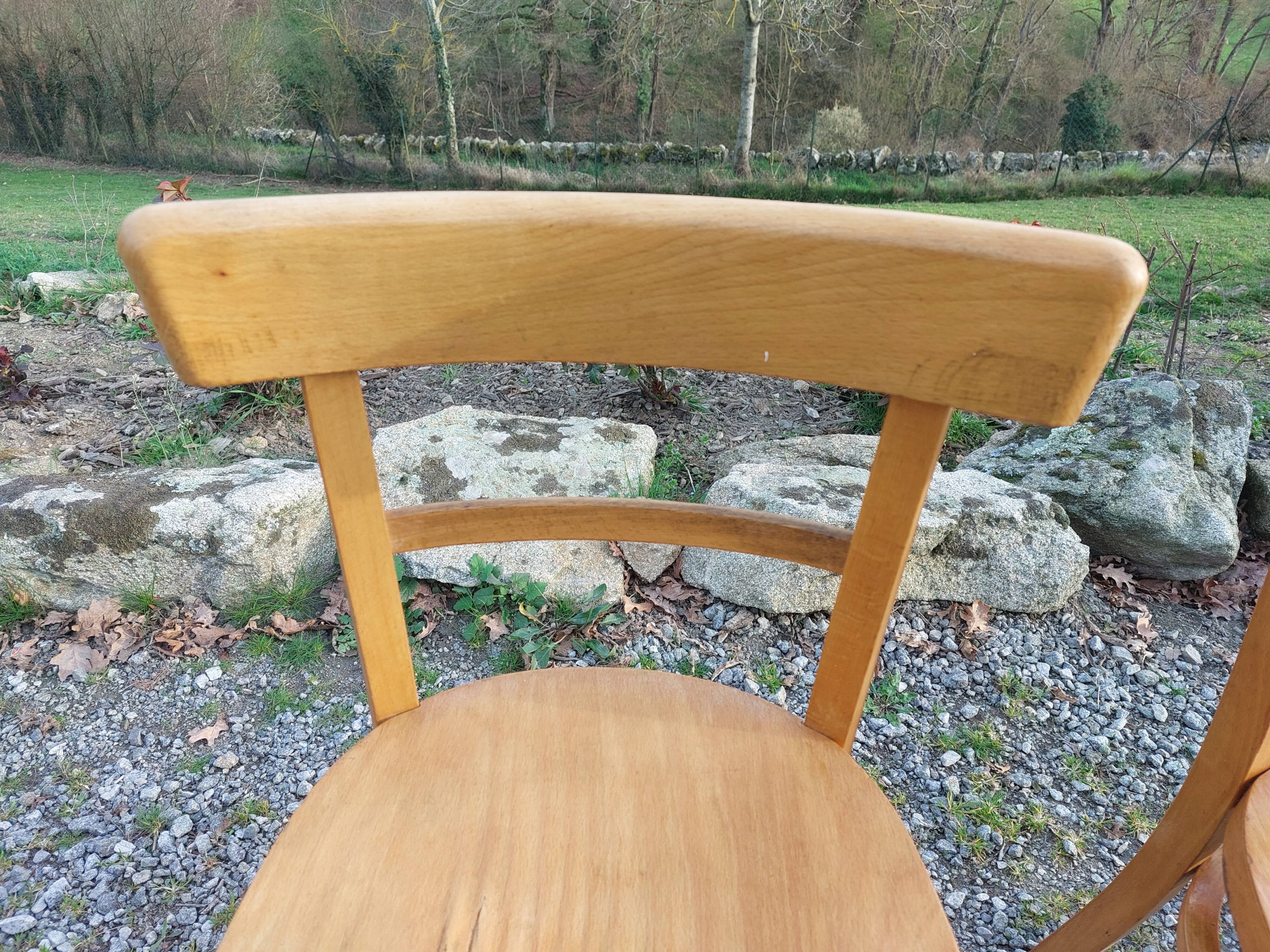 3 bistro chairs, light colour