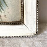 Triptych of old watercolors, flowers, 19th century