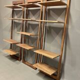 Set of three modular Scandinavian design shelves 1960.