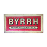 Ancient lithographed sheet metal plate "Byrrh refreshed..." 19x39cm 1910