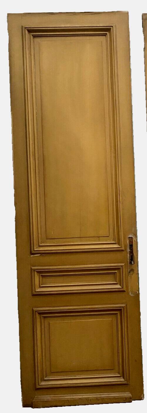 Set of two single-sided doors in 19th century solid fir