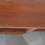 Elegant, functional Gautier desk - Large drop-leaf top - 2 drawers - Sliding shelf - 1990s