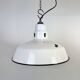 Industrial White Enamel Factory Pendant Lamp from Abolite, 1960s