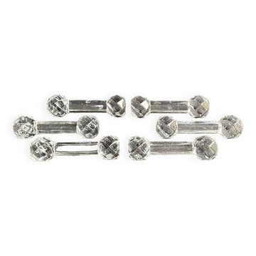 6 Baccarat knife holders