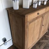 Raw oak sideboard