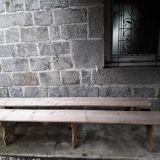 Pair of rustic benches 265 cm