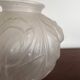 Round vase decorated with tulips