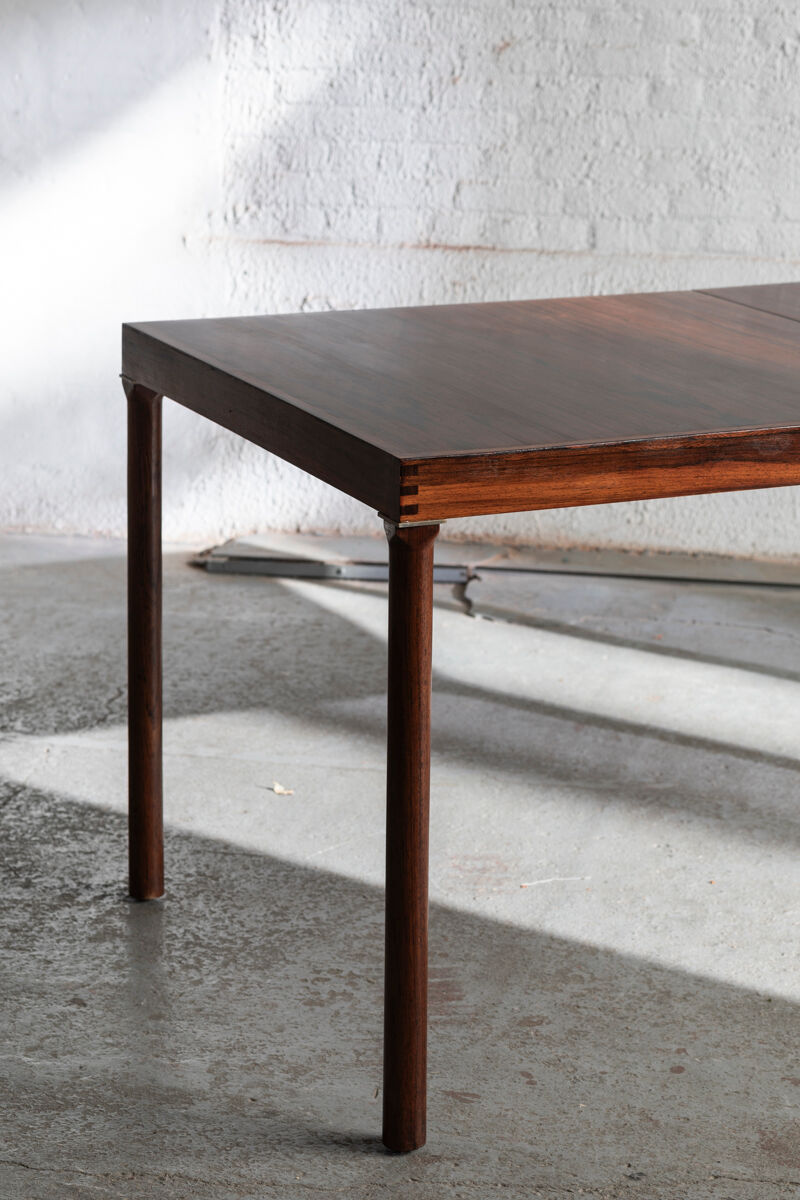 Extendable dining table in rosewood by Inger Klingenberg for Fristho, Dutch design, 1960s
