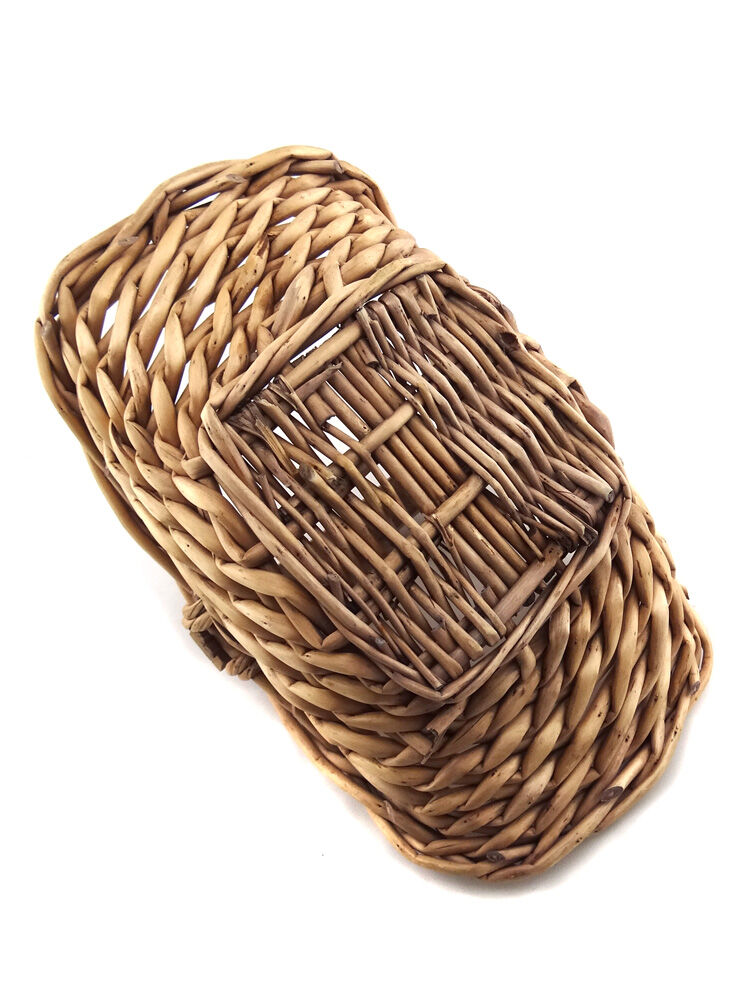Panier en osier et bois