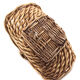 Panier en osier et bois