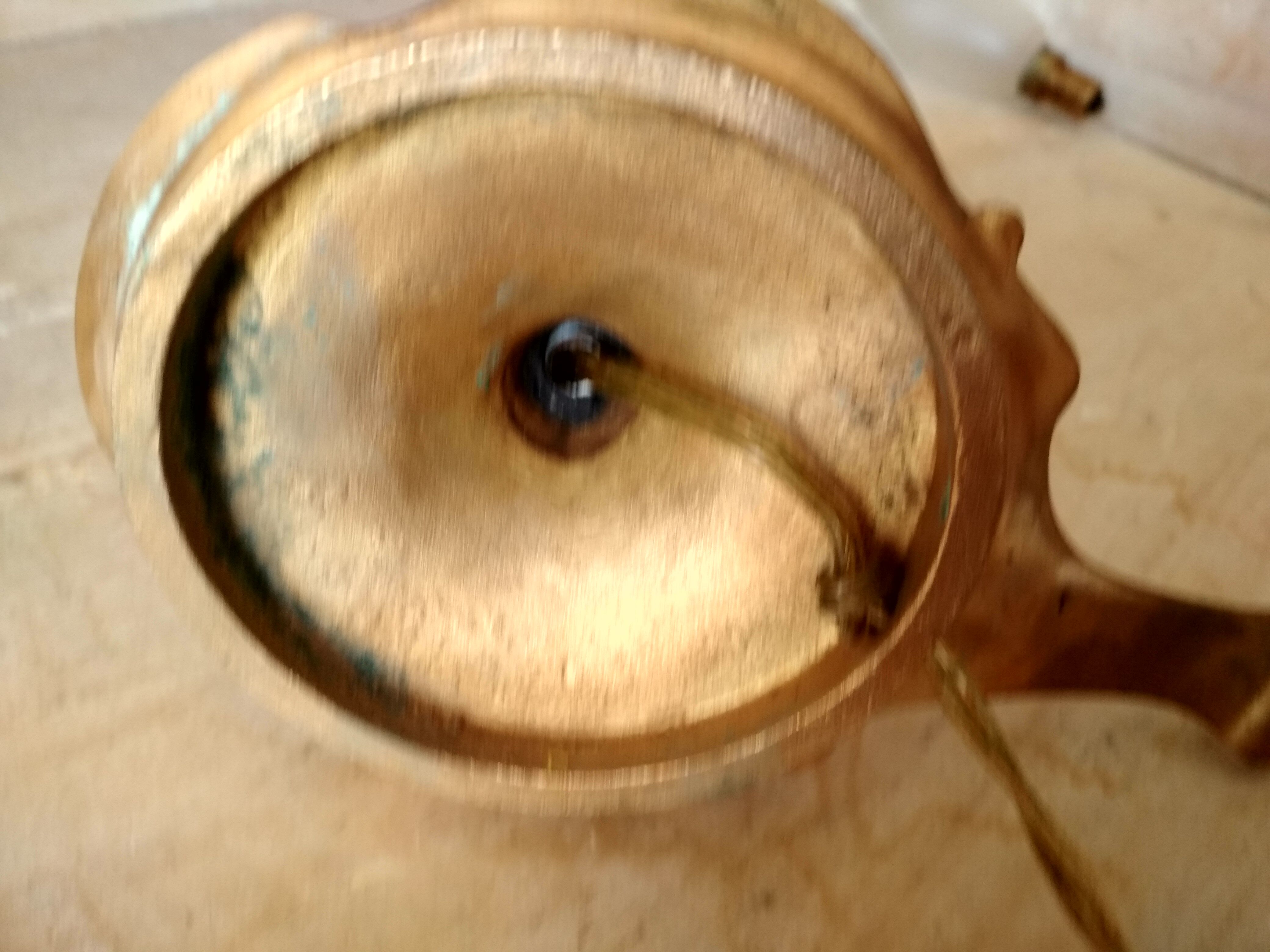 Pair of bronze bedside lamps