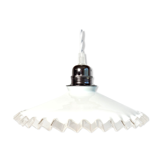 White opaline suspension lamp