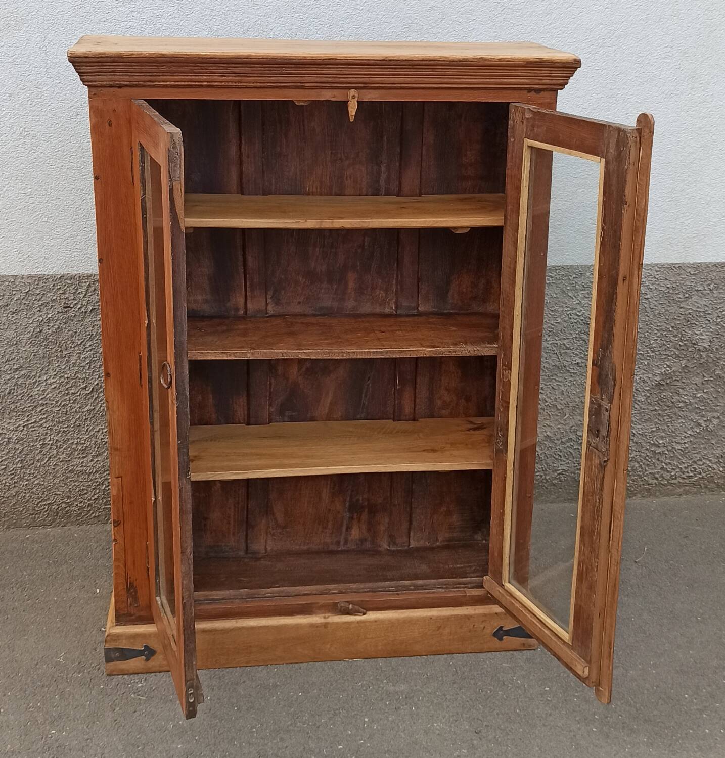 Small old glass cabinet