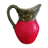 Pichet carafe fraise barbotine