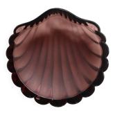 Coupelle vintage coquillage en verre moulé violet