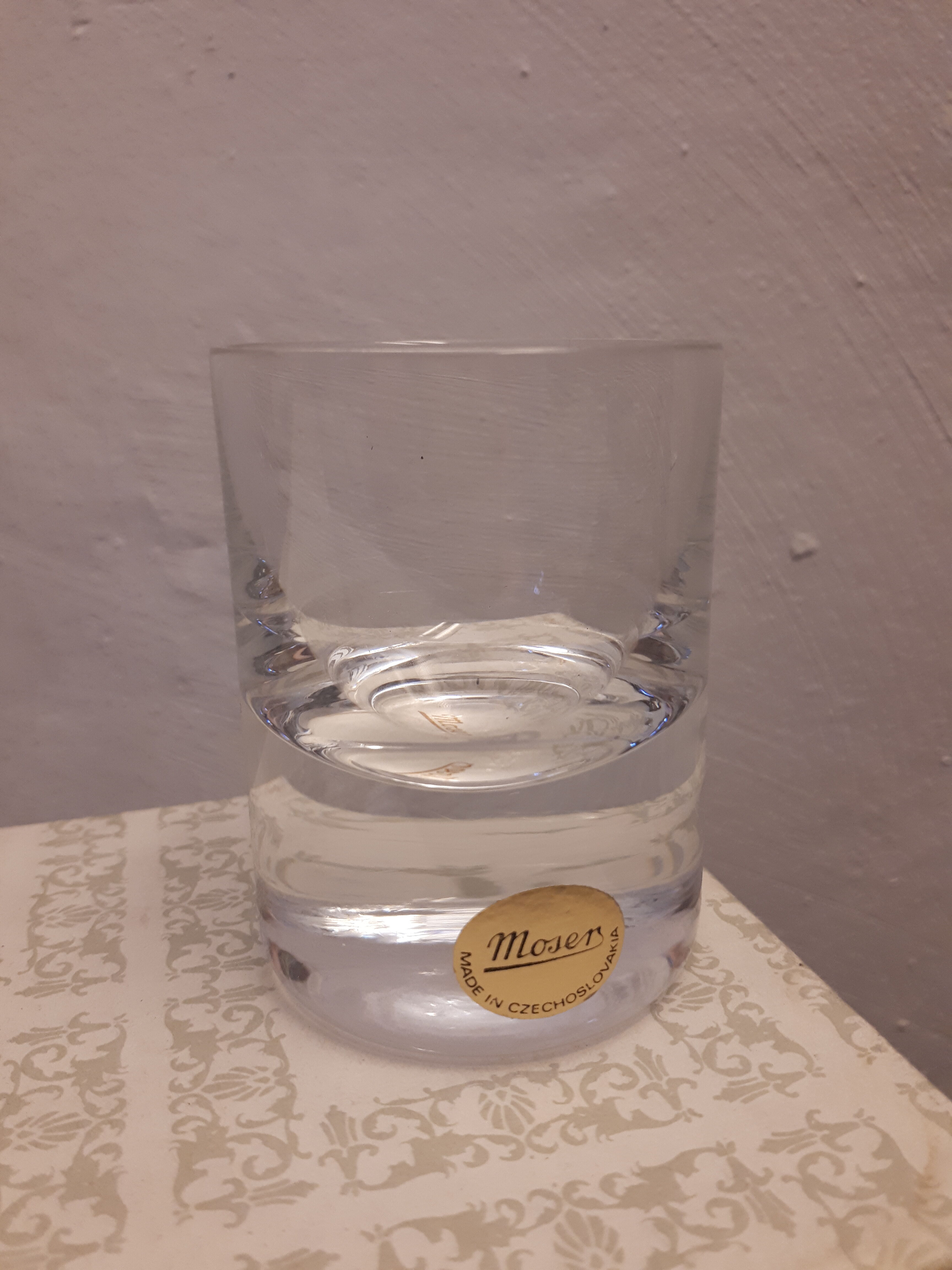 Set 6 glasses 1960 crystal Moser