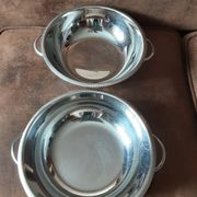 Lot de 2 saladiers  inox