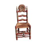 Polychrome throne