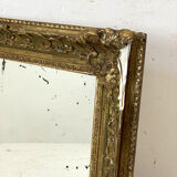 Louis XV style mirror in wood and gilded stucco