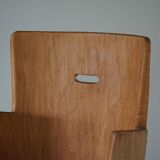Brutalist Sculptural Trunk Armchair from the Mid-Century in Solid Pine, Swedish, 1960