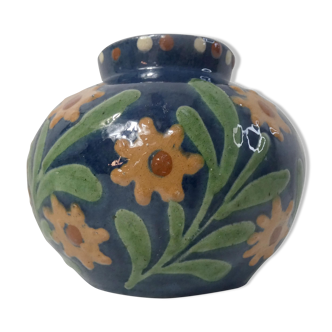 Old glazed ceramic vase elchinger style