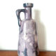 Vintage cracked ceramic bottle vase