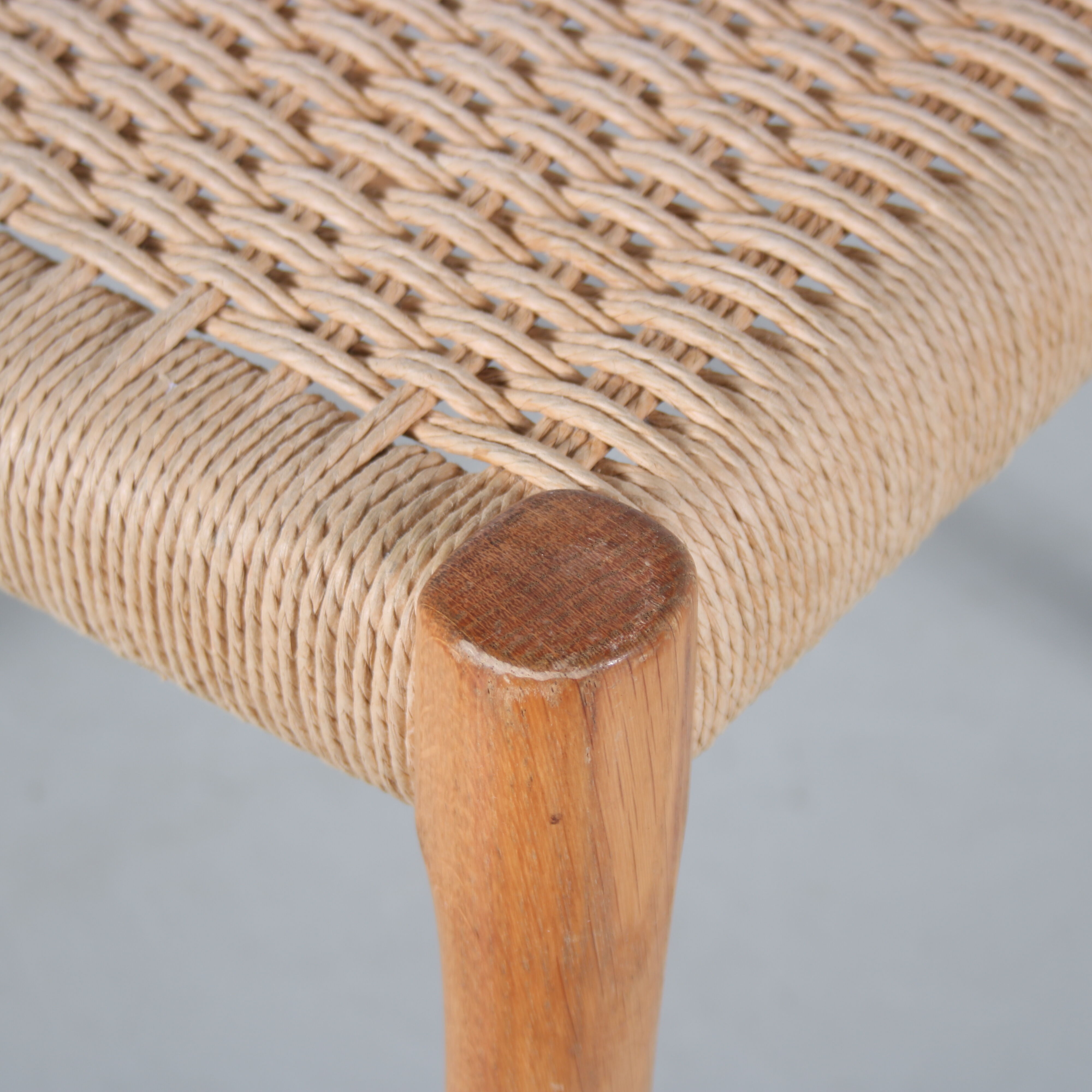 1970s Oak wooden dining set by Moller, Denmark