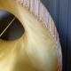 Porcelain lamp of bayeux floral decoration nineteenth with lampshade