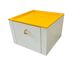 Side table/bar table/vintage yellow furniture on wheels