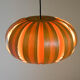Midcentury Wooden Veneer Pendant, ULUV, 1960s