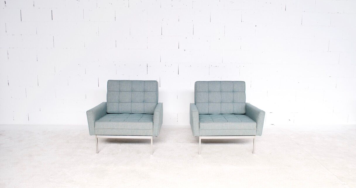 Pair of armchairs, model 67 A, by Florence Knoll, 1966, Knoll International publisher