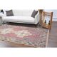 1970s Turkish Oushak Handmade Wool Cotton Pink Area Rug 127x276