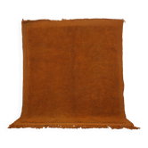 Tapis marocain vintage fait main rouille 214 x 244 cm - Ancien tapis berbère -