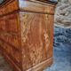 Antique French commode in elm with a marble top, 19th century (circa 1850–1880)