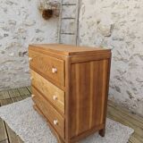 Commode art déco en chêne sablée