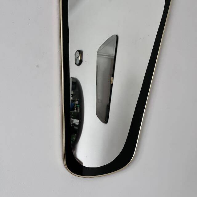 Large 1950s rearview mirror