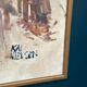 Original Swedish Oil On Panel – “Bygatan” By Kai Nielsen – Signed