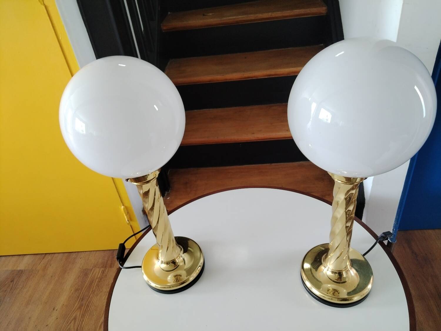 Pair of Vintage Rogo Leuchten Desk Lamps, 1970s.