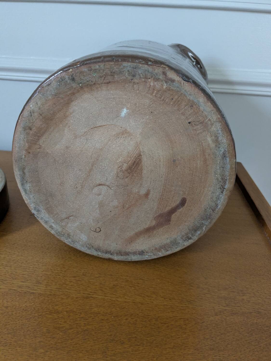 Large ancient stoneware pot