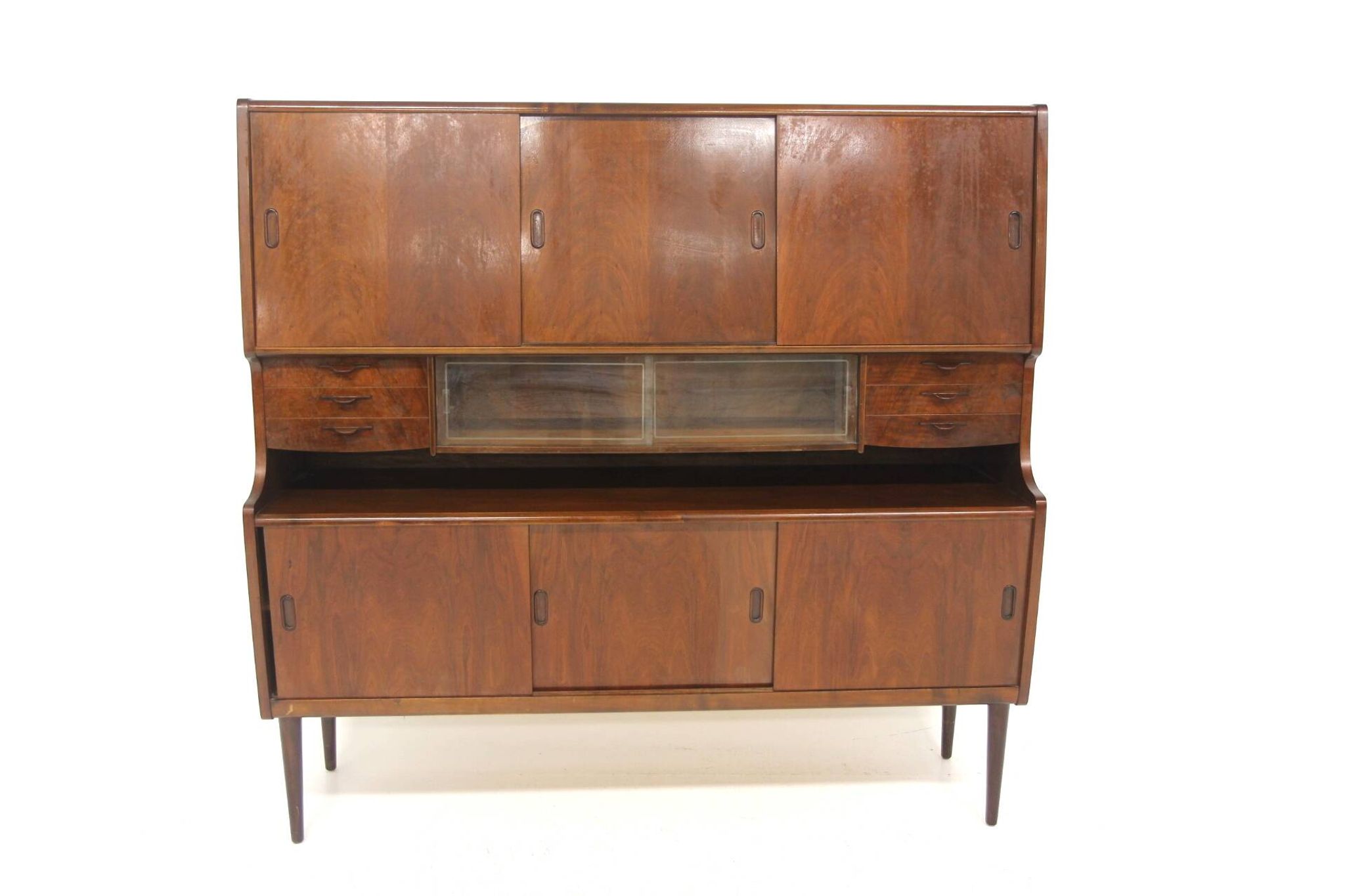 Enfilade scandinave en noyer, Suède, 1960