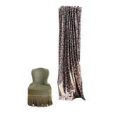 Fauteuil crapaud en velours vert