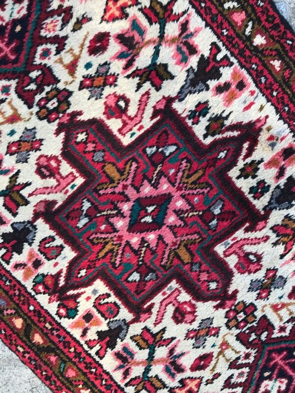 Vintage Persian Heriz done hand 62 corridor carpet x 340 cm