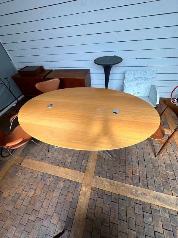 bureau Ovale Florence Knoll pour Knoll International circa 1980