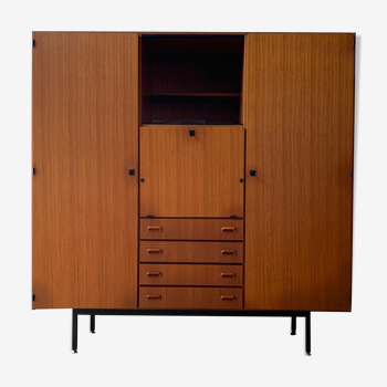 Armoire moderniste vintage en teck