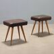 Pair of vintage stools from the 1950s.