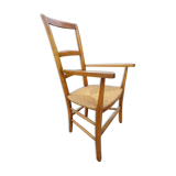 Mulched armchair high backrest