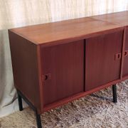 Modernist enfilade in teak by René-Jean Caillette for Charron - mid 20th century.