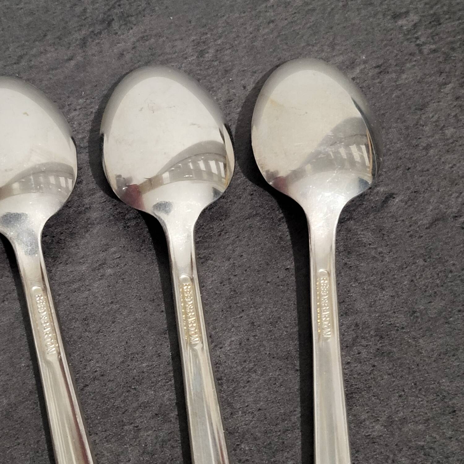 6 vintage Sheraton spoons by Reed & Barton in excellent condition.