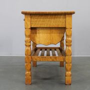 Danish mid-century oak sewing cabinet by Henning Kjaernulf