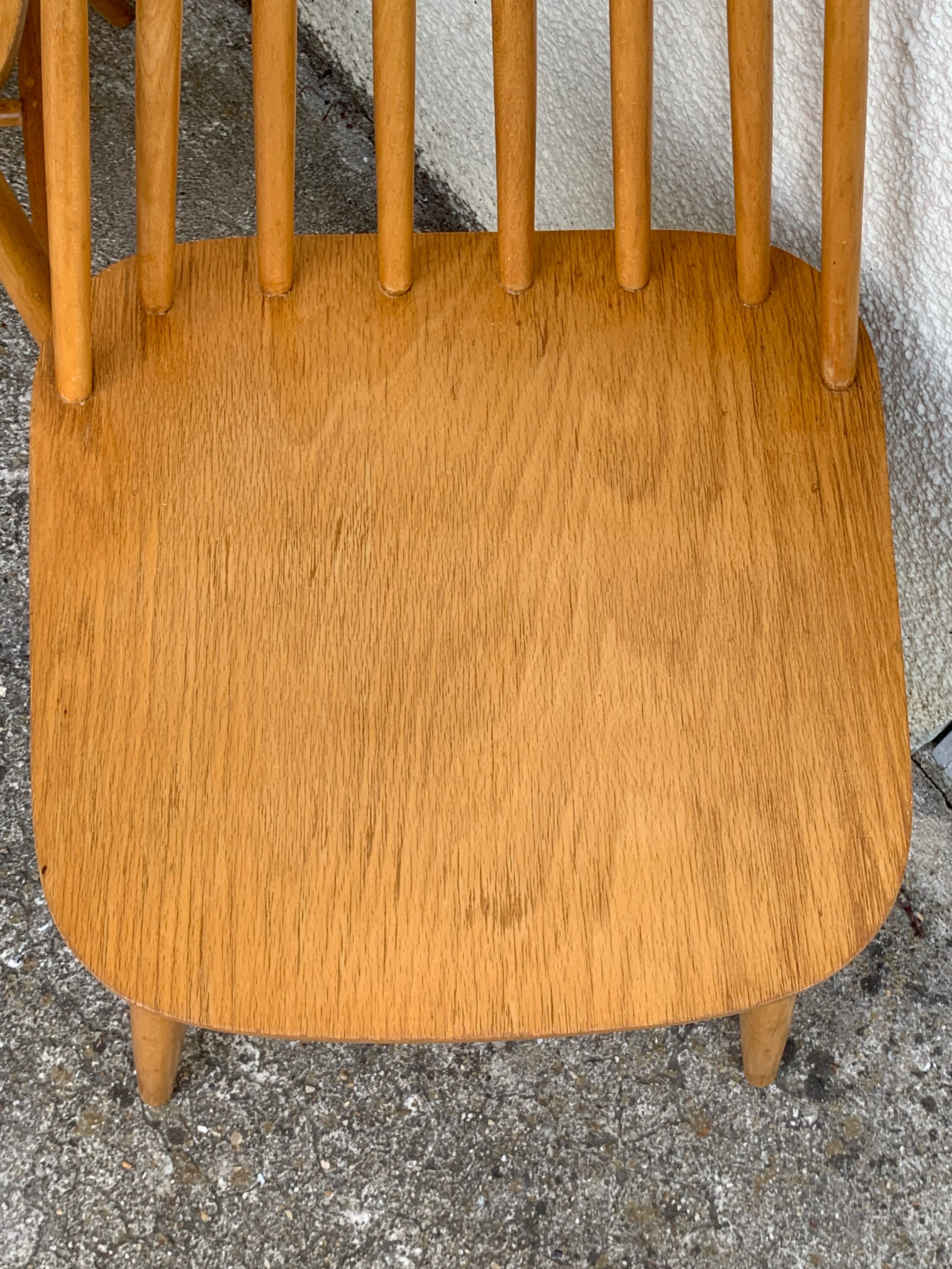 Chaises scandinaves Pinnstol ZPM Radomsko 1950